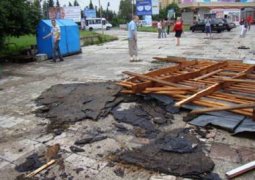 В Кармакшинском районе идет ликвидация последствий урагана