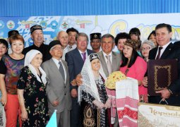 На праздновании Сабантуя в Алматы принял участие президент Татарстана