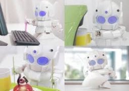Собран мини-робот Rapiro, который готовит кофе и подметает (ВИДЕО)
