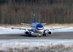Sukhoi Superjet 100 сел на брюхо в Исландии