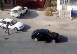 Стрельба в центре Кызылорды (ВИДЕО)