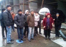 Торговцы барахолки вышли на митинг, требуя встречи с акимом Алматы