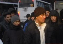 Карагандинские водители маршруток вышли на акцию протеста