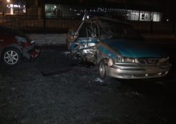 В Алматы в ДТП пострадали трое полицейских