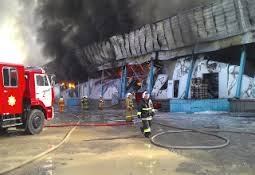 Пожар в Шымкенте: склады сгорели полностью