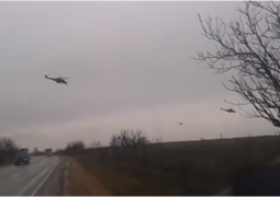 Зафиксирован перелет российских военных вертолетов в Украину (ВИДЕО)