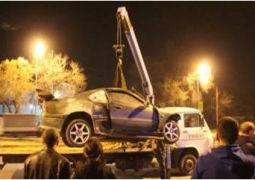 В Алматы «лоб в лоб» столкнулись грузовик и легковушка (ВИДЕО)