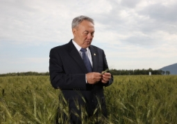 Нурсултан Назарбаев ознакомился с работой фермерского хозяйства в Алматинской области