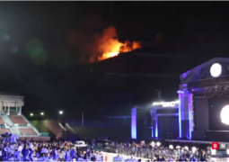 Фестиваль "Алма-Ата - моя первая любовь" закончился пожаром (ВИДЕО)