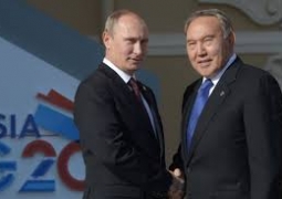 Н.Назарбаев и В.Путин запустили проект "Евразия" по геологоразведке Прикаспийской впадины
