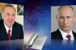 Н.Назарбаев и В.Путин обсудили по телефону дальнейшее развитие казахстанско-российского сотрудничества
