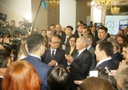 Нурсултан Назарбаев и Франсуа Олланд открыли институт "Сорбонна – Казахстан"