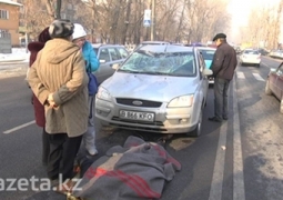 В Алматы водитель, сбивший пешехода, умер от стресса на месте ДТП
