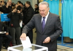 По данным exit-poll за Нурсултана Назарбаева проголосовали 97,5% избирателей