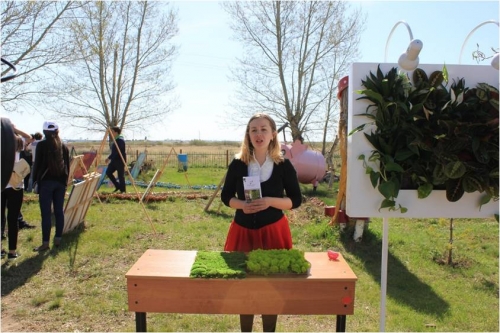 Ко дню Великой победы посажен «ЭКСПО сад» в школе, практикующей «зеленые» технологии