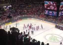 Сборная России по хоккею покинула лед до исполнения гимна Канады (ВИДЕО)