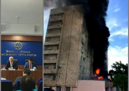 Мурат Абенов помогал при спасении людей из горящей девятиэтажки в Таразе