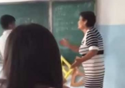 Учительница напала на школьника в Шымкенте (ВИДЕО)