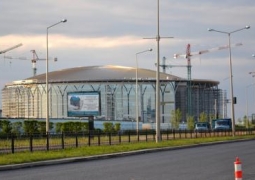 Нурсултан Назарбаев посетил Ледовый дворец олимпийского масштаба в Астане