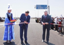 65 км трассы Западная Европа - Западный Китай открыли в Жамбылской области