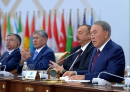 Ильхам Алиев и Алмазбек Атамбаев приняли участие в торжественном мероприятии 550-летия Казахского ханства