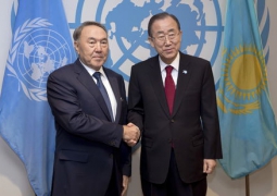 Нурсултан Назарбаев провел встречу с Генсеком ООН