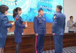Дань памяти погибшим оперуполномоченным отдали в Алматинской области