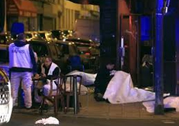 Первые секунды теракта в парижском "Батаклан" (ВИДЕО)