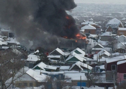 Общежитие полностью сгорело в Костанае, 26 семей остались на улице (ВИДЕО) 