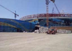 Нурсултан Назарбаев ознакомился с ходом строительства Ледового дворца в Алматы 