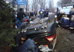 Еще одна страшная авария в Алматы