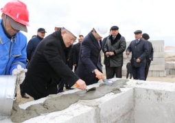 В Кызылорде заложили фундамент 600-квартирного жилого дома
