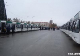  36 автобусов европейского стандарта сняты с маршрутов в Павлодаре