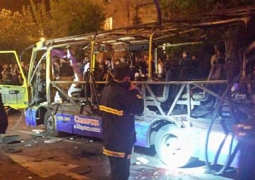 Автобус с пассажирами взорвался в столице Армении
