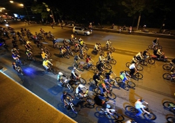В ночь с 6 на 7 мая в Алматы состоится первый  в 2016 году ночной велопробег