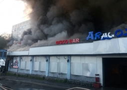 В Алматы сгорел ночной клуб «Aragosta»