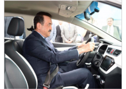 Карим Масимов протестировал казахстанский электромобиль