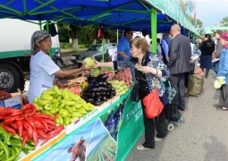 В Павлодаре прошла ярмарка южно-казахстанских сельхозтоваропроизводителей