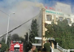 Торговый дом горит в Павлодаре