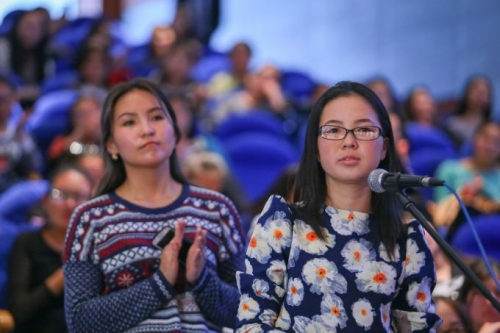 Известные женщины Казахстана поделились жизненным опытом со студентками Астаны 