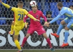 Сборная Казахстана сыграла вничью с Румынией и набрала второе очко в отборе на ЧМ-2018