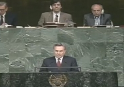 ВИДЕО первого выступления Нурсултана Назарбаева в ООН