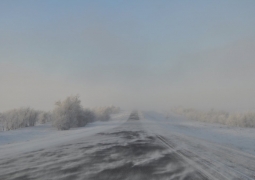 В Алматинской области из-за метели закрыта дорога 