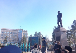 Памятник Нурсултану Назарбаеву установили в Талдыкоргане
