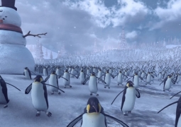 Видео битвы Санта-Клаусов с пингвинами стало популярным в Сети