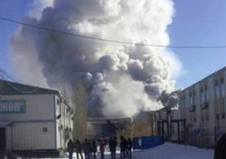 На Тенгизе сгорело общежитие (ВИДЕО)