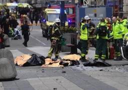 Момент атаки в центре Стокгольма попал на видео