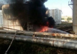 В результате пожара на нефтебазе в Шымкенте погиб один человек