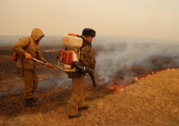 Степь горит в четырех регионах Казахстана 