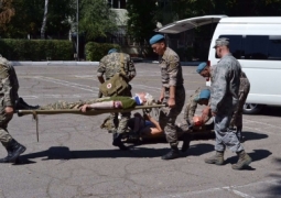 Военные медики из США обучают казахстанских миротворцев